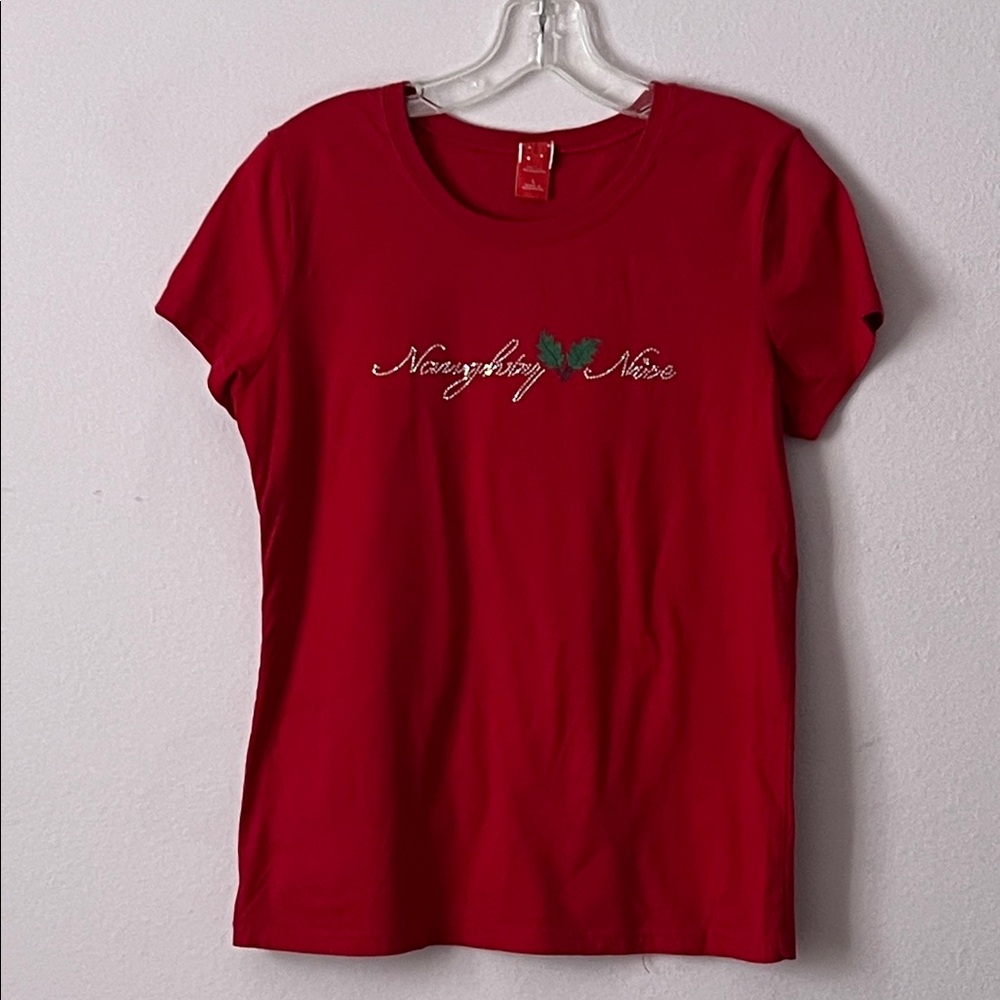 Target Red 'Naughty or Nice' Women's Tee